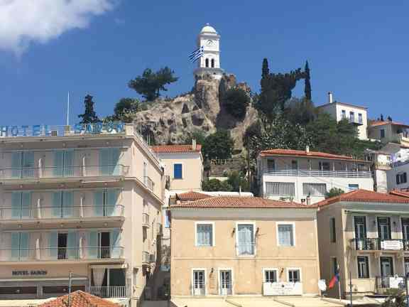 Poros Clock Tower - a short hike through the old town of Poros is a must