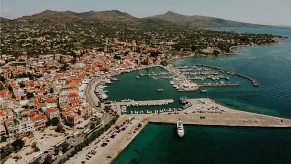 Aegina Port Aerial