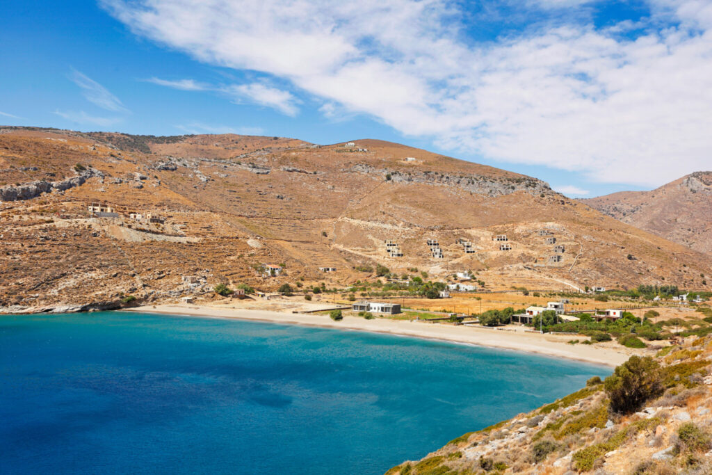 Spathi beach in Kea, Greece