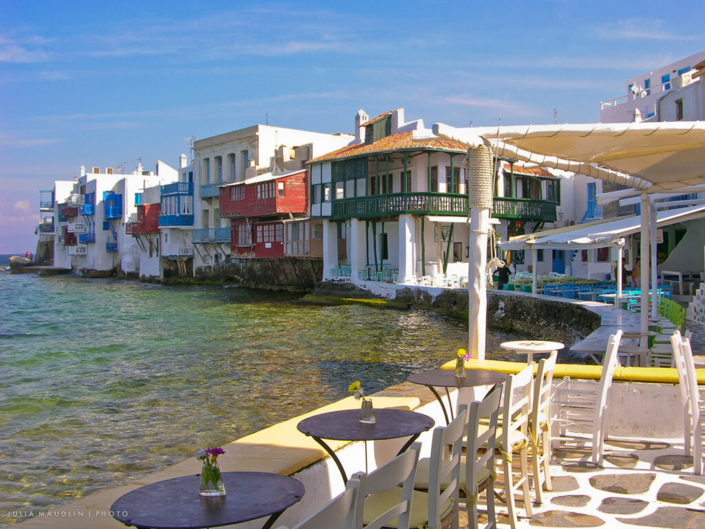 Little Venice, Mykonos, Greece.
