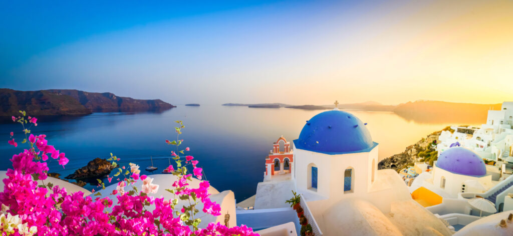 Oia, traditional greek village.