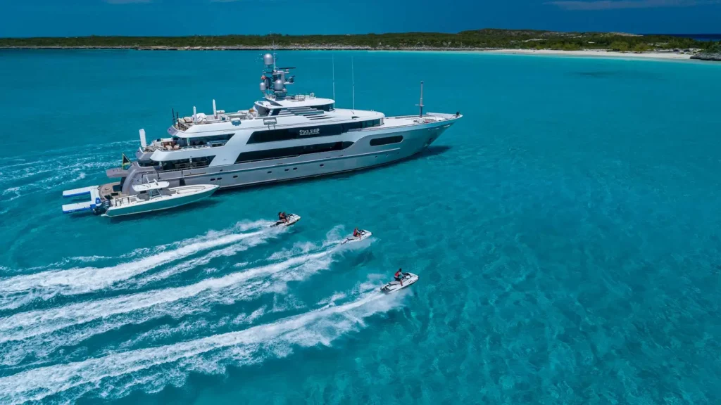 Charter Yachts with Multiple Jetskis Onboard