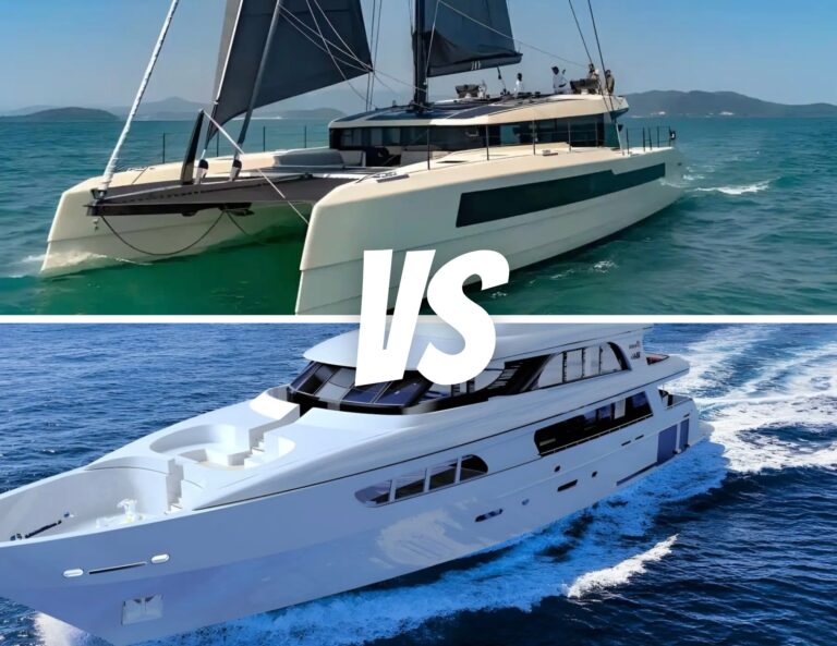 Catamaran vs motor yacht for a Cyclades yacht charter