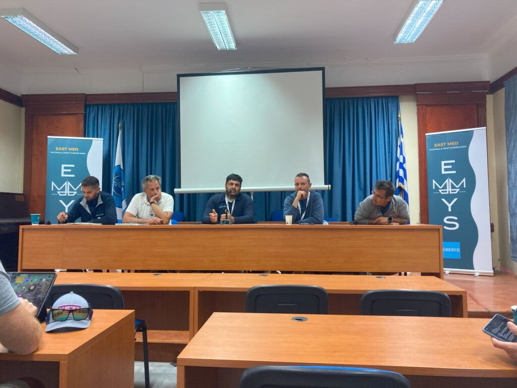 Captains Seminar at the EMMYS (East Mediterranean Multihull & Yacht Charter Show) in Poros 20.