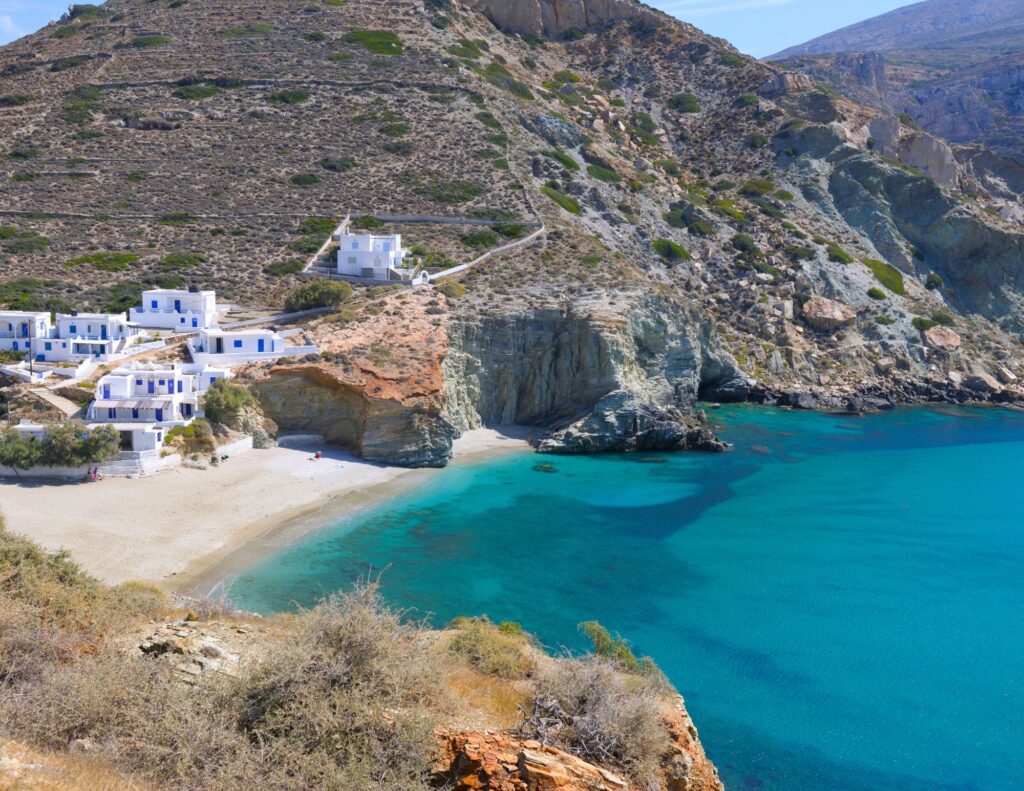 Beautiful Bay in Folegandros, Cyclades Islands, Greece