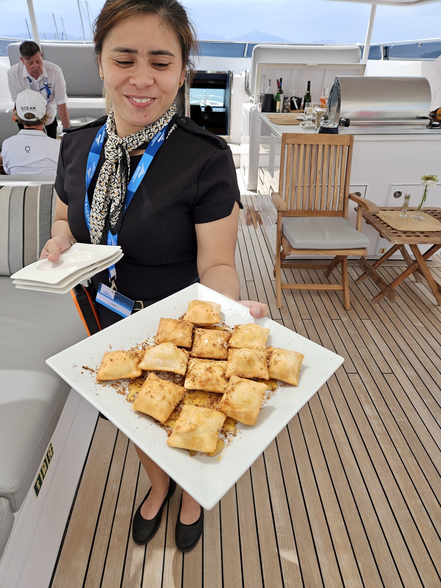 Food served at MEDYS Yacht Show 2025