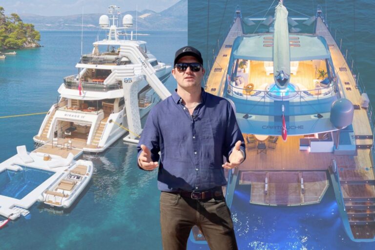 Motor yacht vs catamaran greece (1)