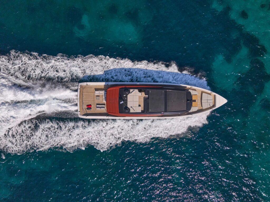 BESTIA under way in Greece, seen from above