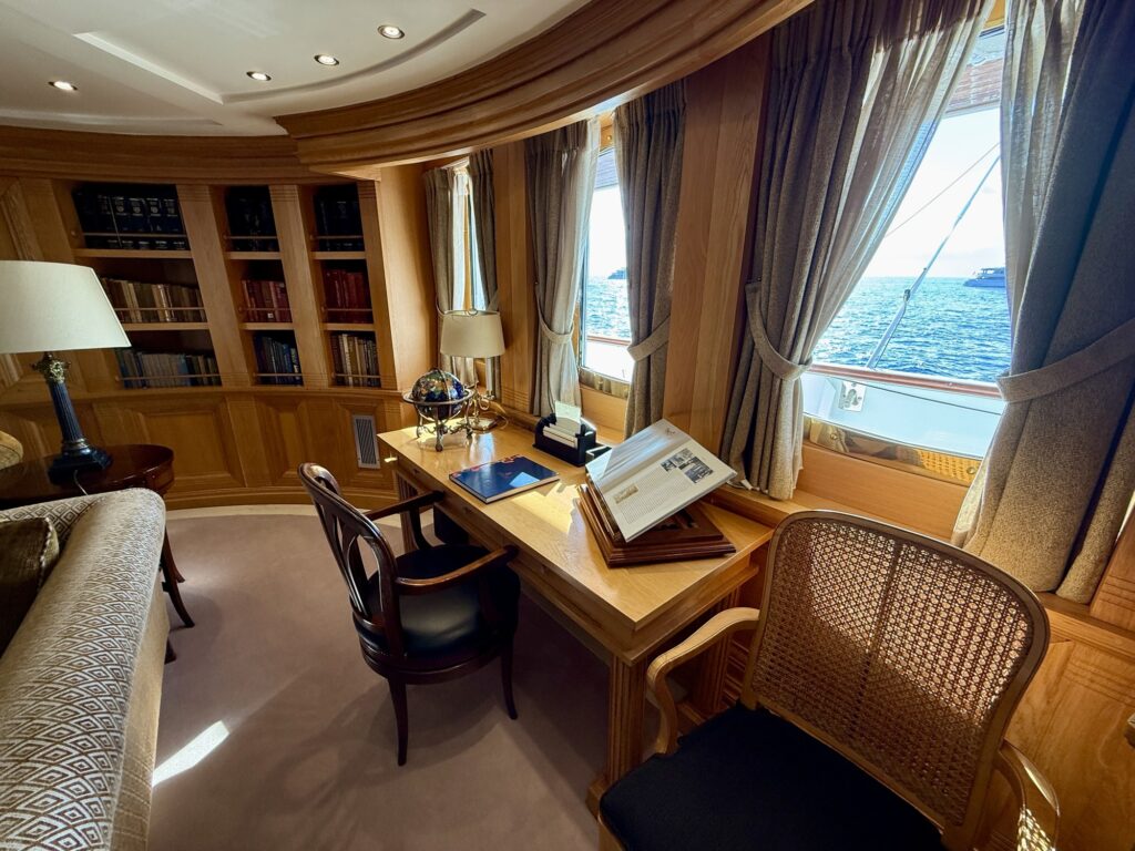 CHRISTINA O, the writing desk by the window