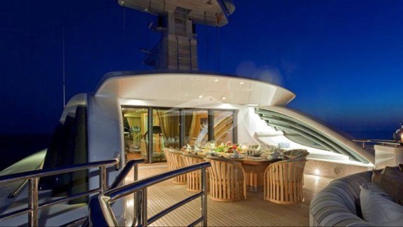 Deck Dining at Night