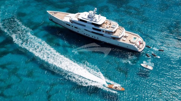 At anchor with toys out