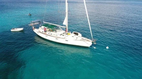 Resting in a secluded anchorage
