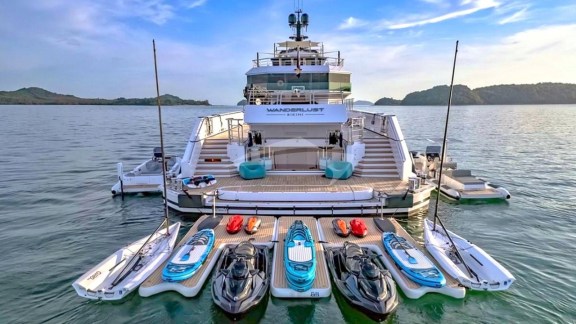 View of Aft with Water Toys