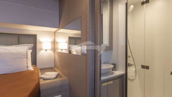 Guest Cabin and Bathroom