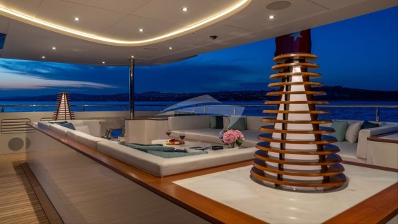 Deck Seating at Night