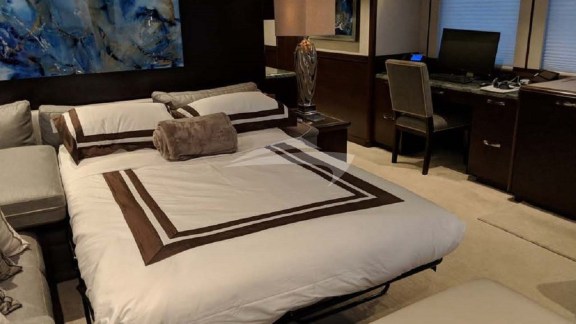 Sky Lounge set up as 5th Stateroom