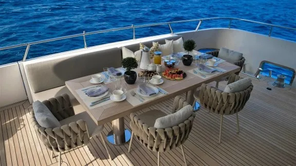 Aft Deck Dining Area