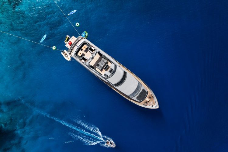 Aerial View Of The Yacht