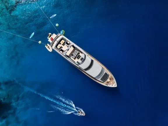 Aerial View Of The Yacht