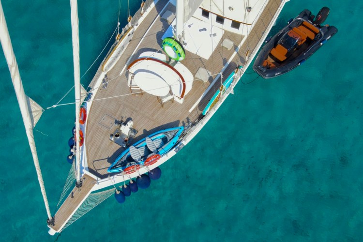Aerial View Of The Foredeck