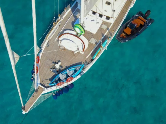Aerial View Of The Foredeck