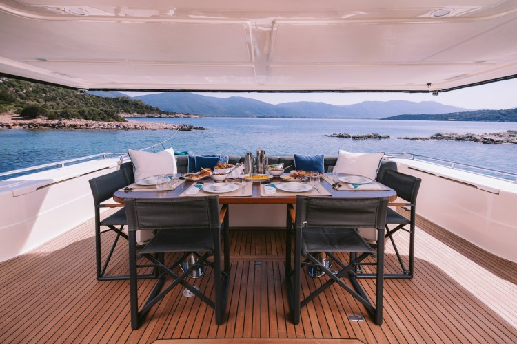 Aft Deck Dining Area