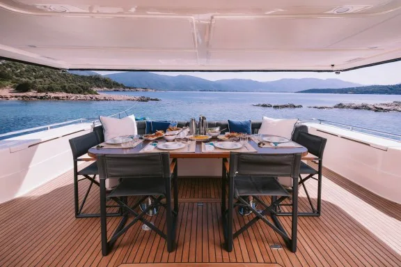 Aft Deck Dining Area