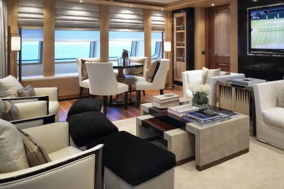 Top Deck Saloon On Board Yacht KATHLEEN ANNE