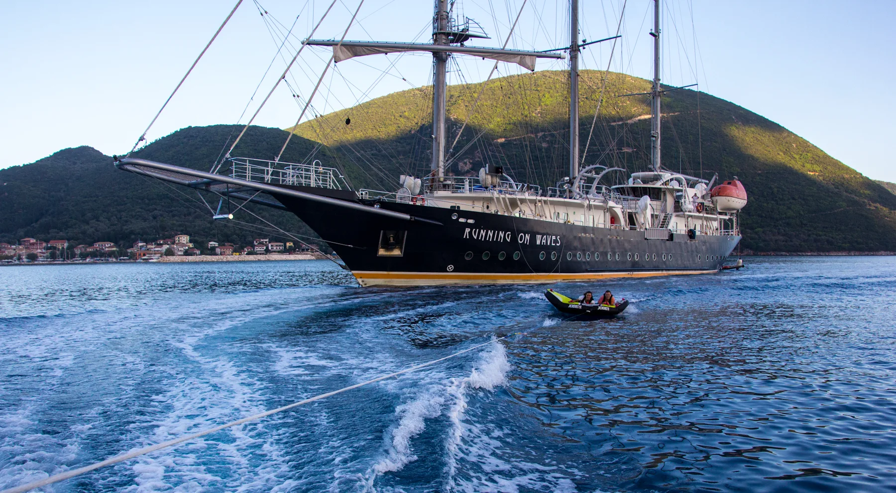 RUNNING ON WAVES charter yacht
