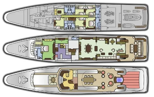 Yacht SOPHIE BLUE - Layout