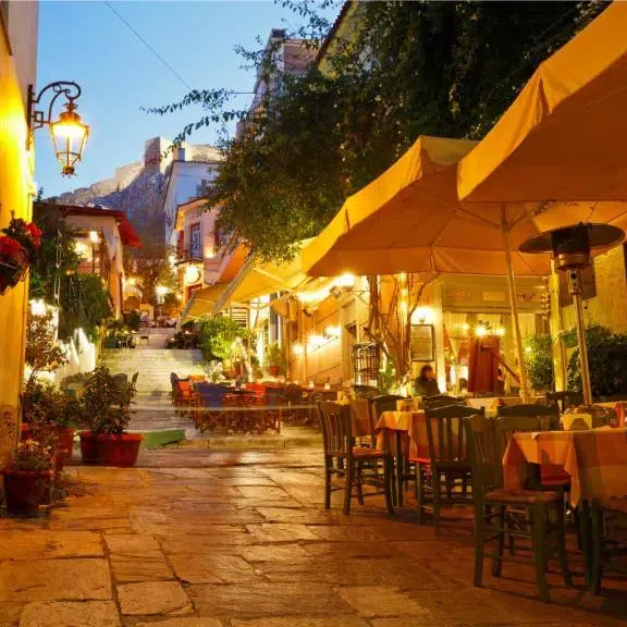 The favorite evening dining area - Plaka