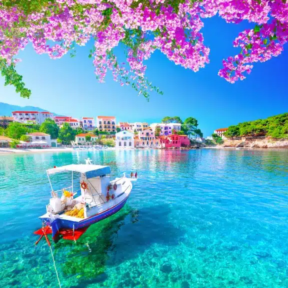 Assos village in Kefalonia, Greece