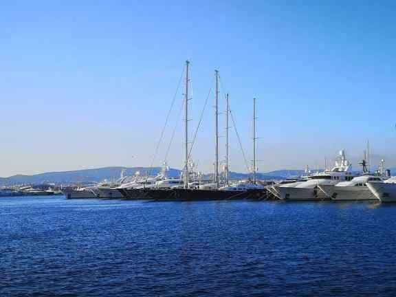Yacht on the water.