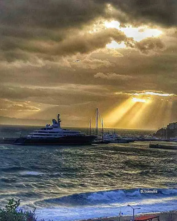 Yacht on the water.