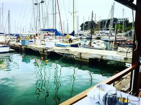 Yacht on the water.