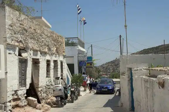 An active road in Agios Georgios - Zde via Wikimedia.