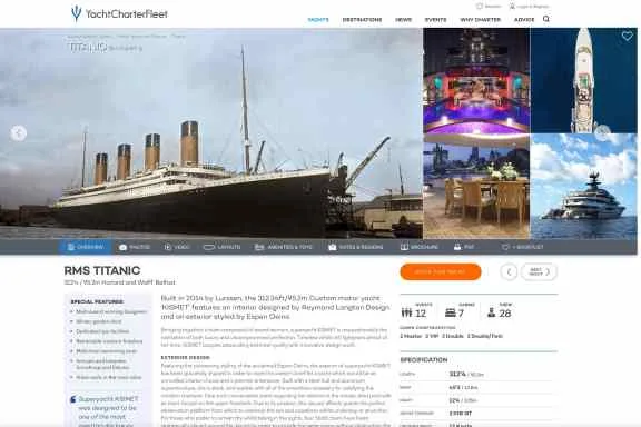 Titanic for charter.