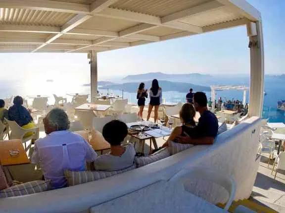 Santo Winery - a popular spot for our concierge to select for a sunset in Santorini