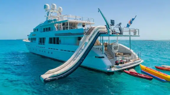 Water Slide onboard Motor Yacht Star Ship