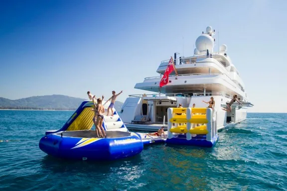 Inflatable-water-park-of-motor-yacht-TITANIA