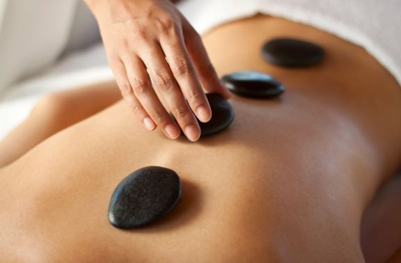 Hot stone therapy