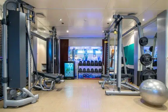 Luxury Motor Yacht Lauren L gym