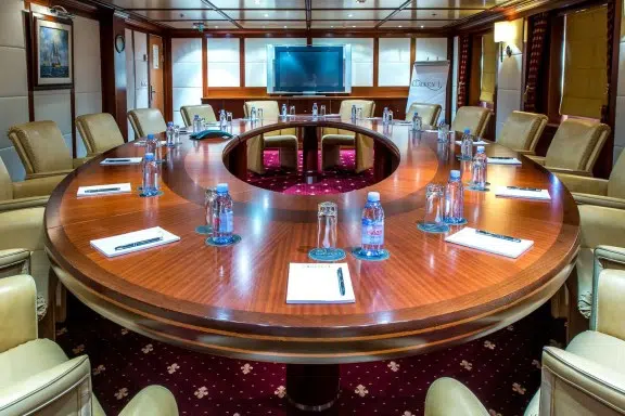 Luxury Motor Yacht Lauren L conference room