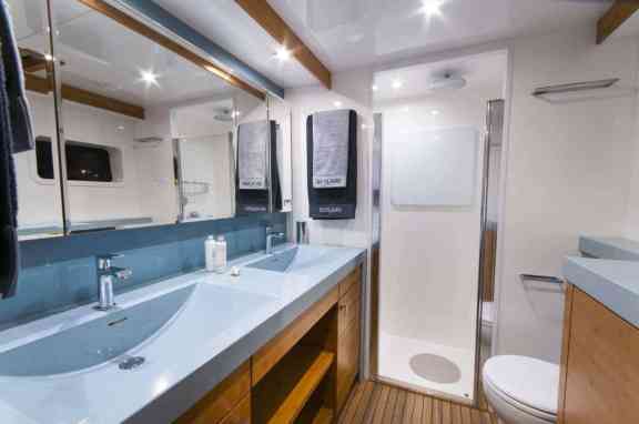 Sunreef Power Catamaran SKYLARK en-suite bathroom