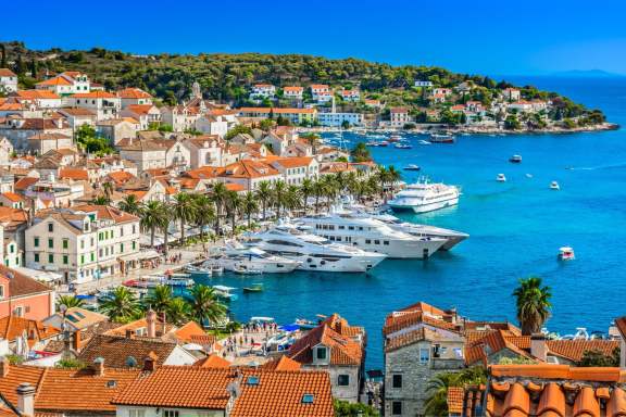 Superyachts in Hvar Croatia