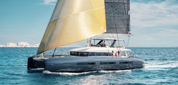 Catamaran Charter Joy sailing in Greece