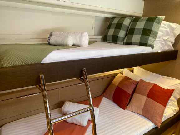 Bunk Beds onboard Charter Catamaran Daiquiry