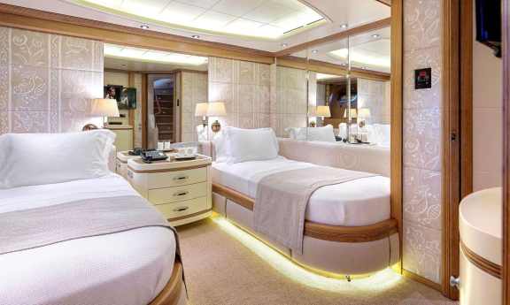 Twin Cabin onboard Luxury Motor Yacht Alexandra