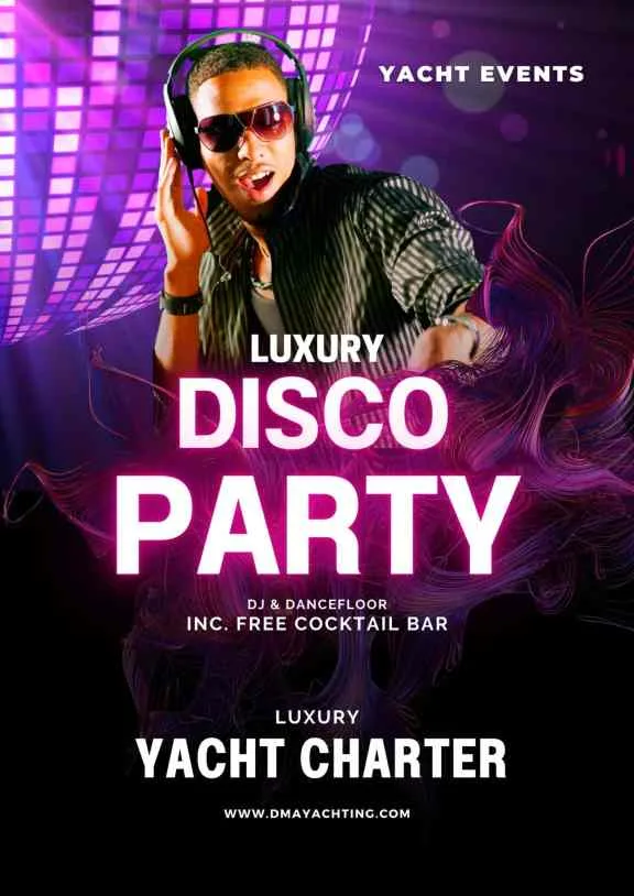 Pink Black Glow in the Dark Club Party Poster.
