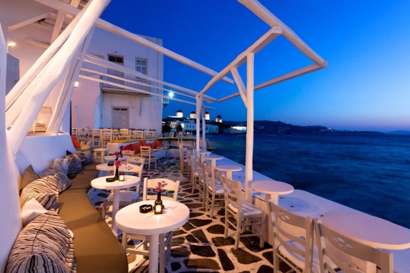 Restaurant in Mykonos, Cyclades, Greece